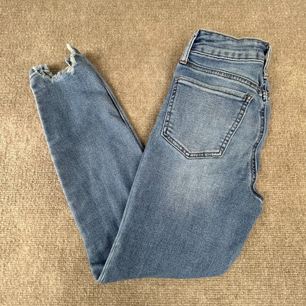 Vintage SO Ankle Skinny Jeans Womens 1/25 Blue Denim Stretchy High Rise Slim Fit